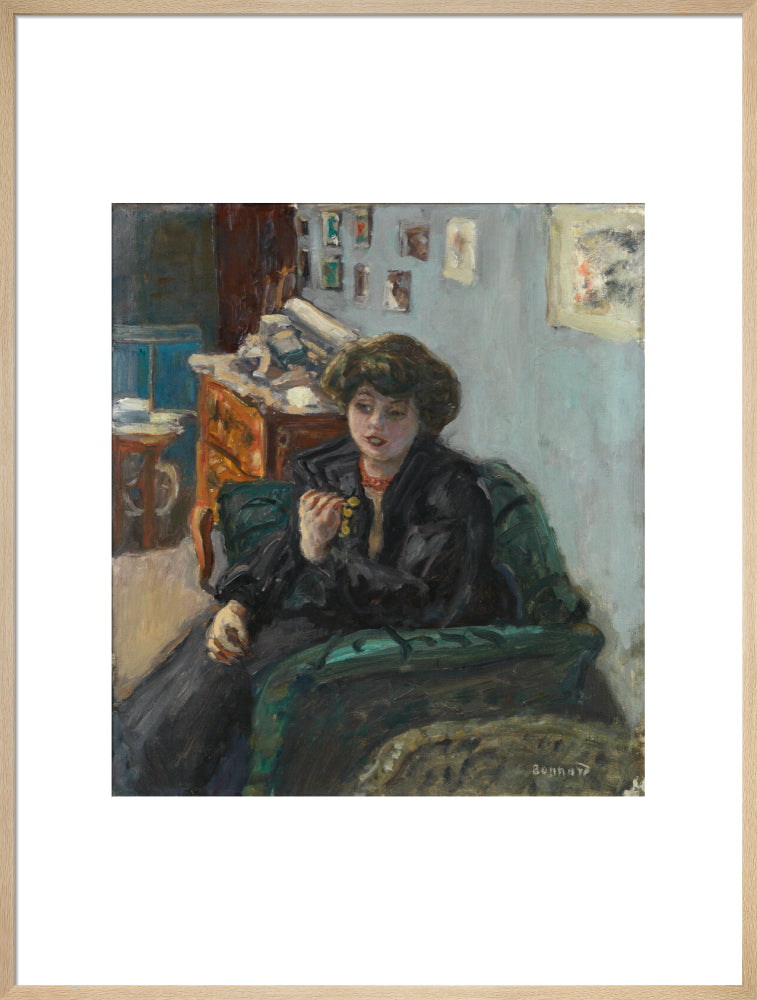 Pierre Bonnard, Young Woman in an Interior (art print, extra large, natural)