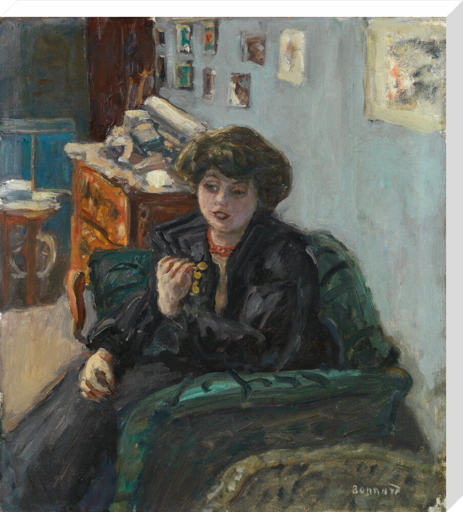 Pierre Bonnard, Young Woman in an Interior (stretched canvas, large, unframed)