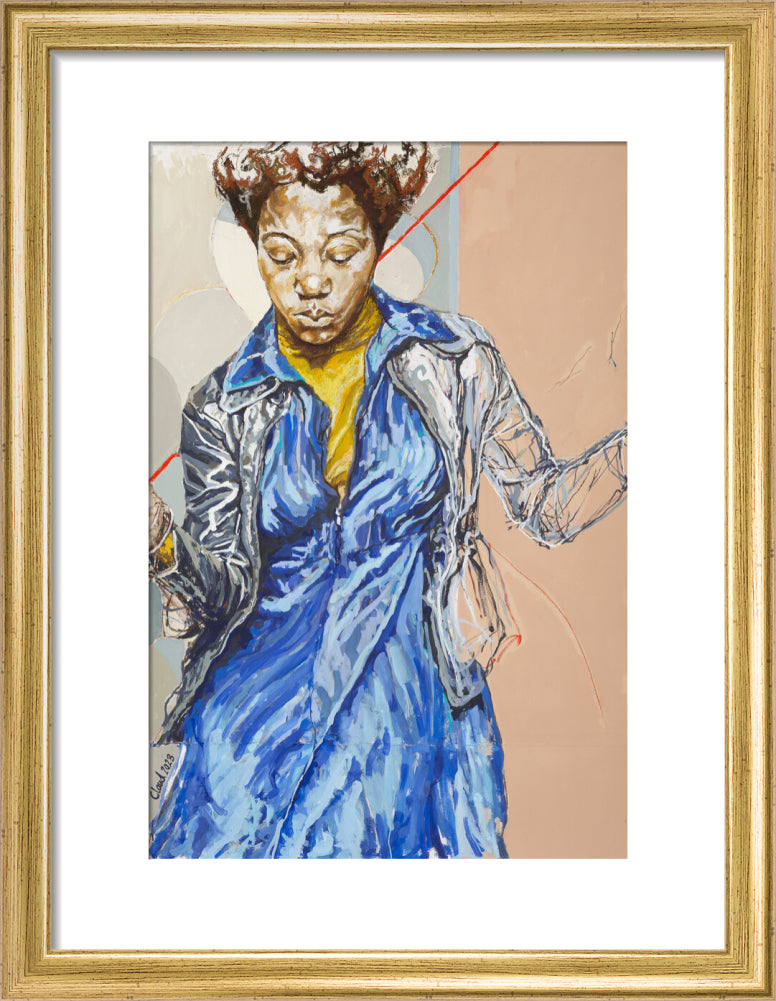 Blues Dance, 2023 (art print, small, gold)