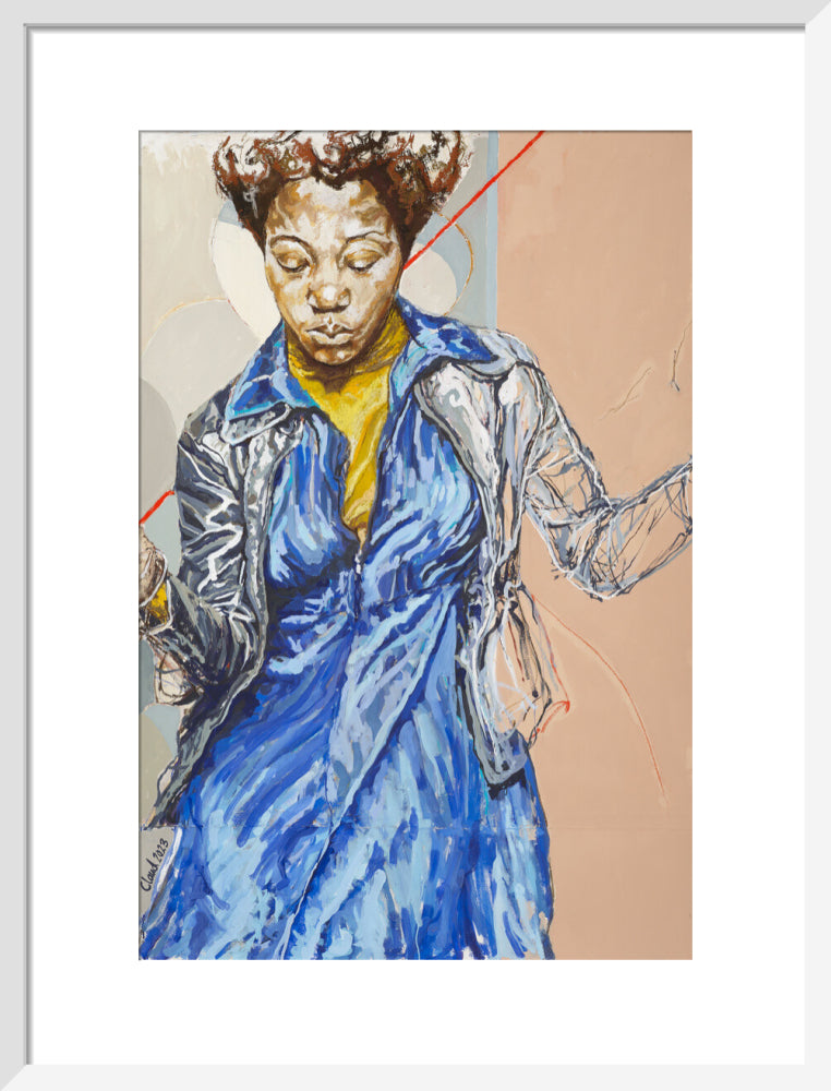 Blues Dance, 2023 (art print, medium, white)