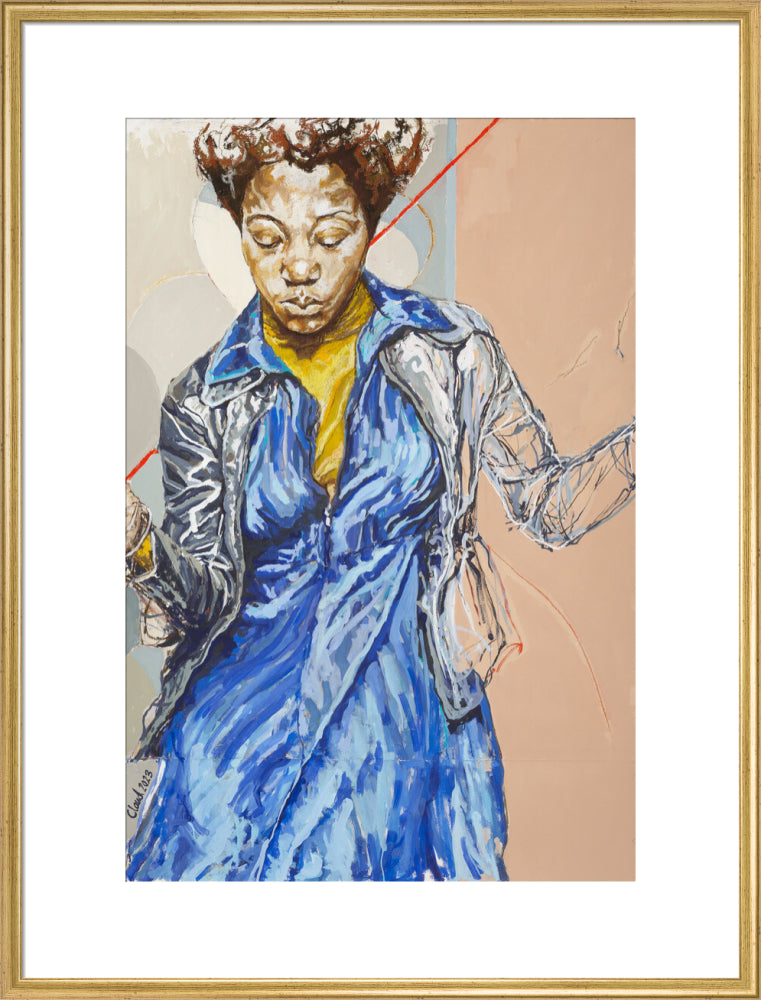 Blues Dance, 2023 (art print, extra large, gold)