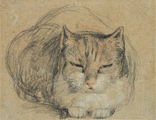 Load image into Gallery viewer, David Wilkie, Cat - study for &#39;The Cut Finger&#39;
