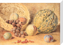Load image into Gallery viewer, William Henry Hunt, Basket with melon, peaches, grapes and plums
