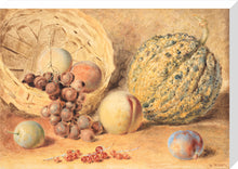 Load image into Gallery viewer, William Henry Hunt, Basket with melon, peaches, grapes and plums
