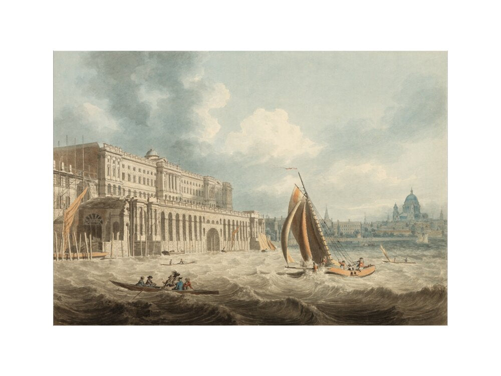 Somerset House from the Thames (art print, large, unframed)