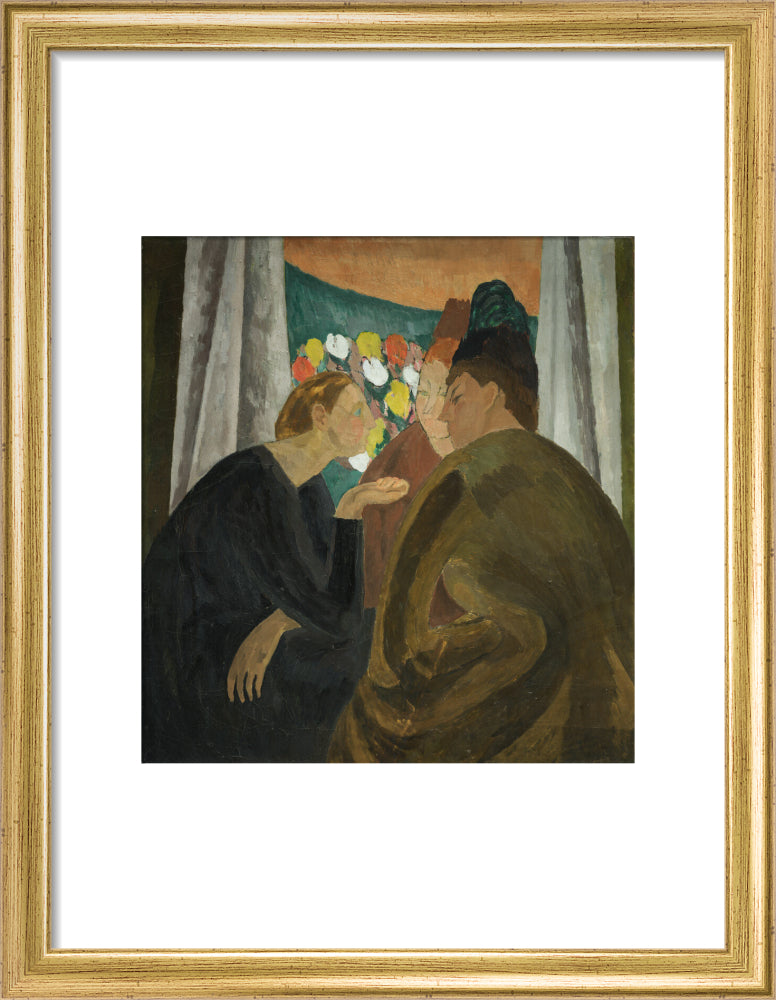 A Conversation (art print, small, gold)