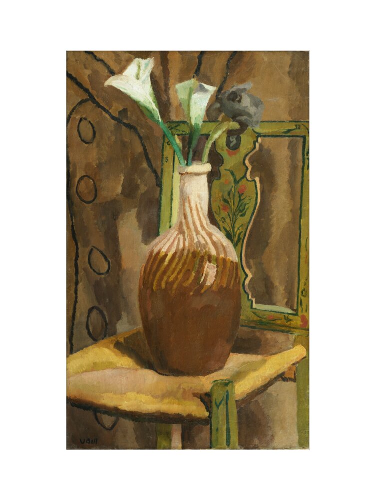 Arum Lilies and Iris (art print, medium, unframed)