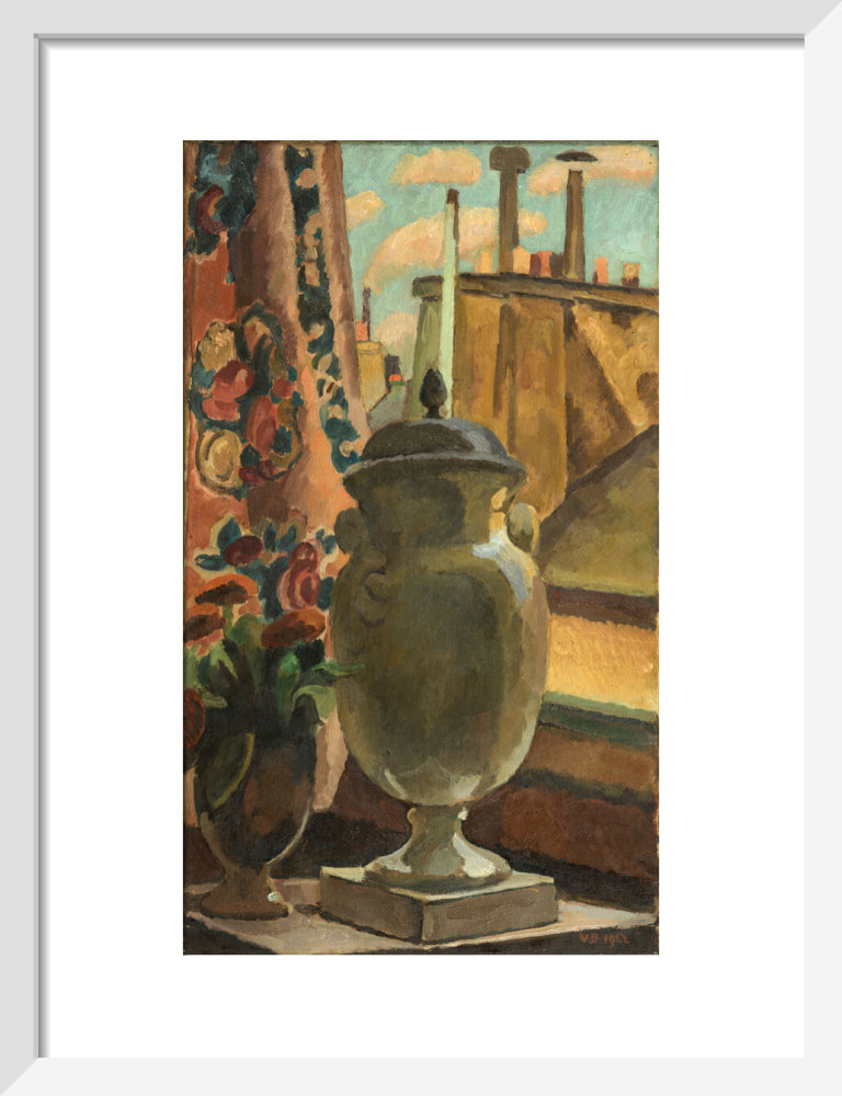 Still Life at a Window (art print, small, white)
