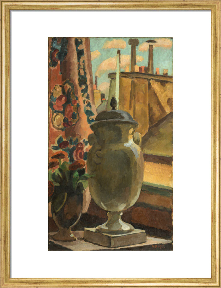 Still Life at a Window (art print, medium, gold)
