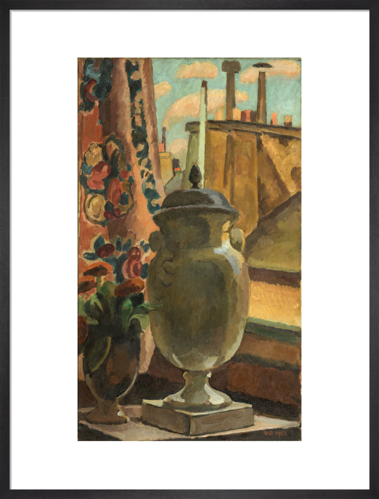 Still Life at a Window (art print, large, black)