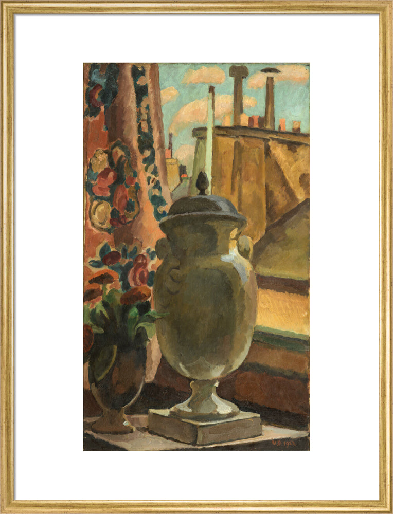 Still Life at a Window (art print, large, gold)