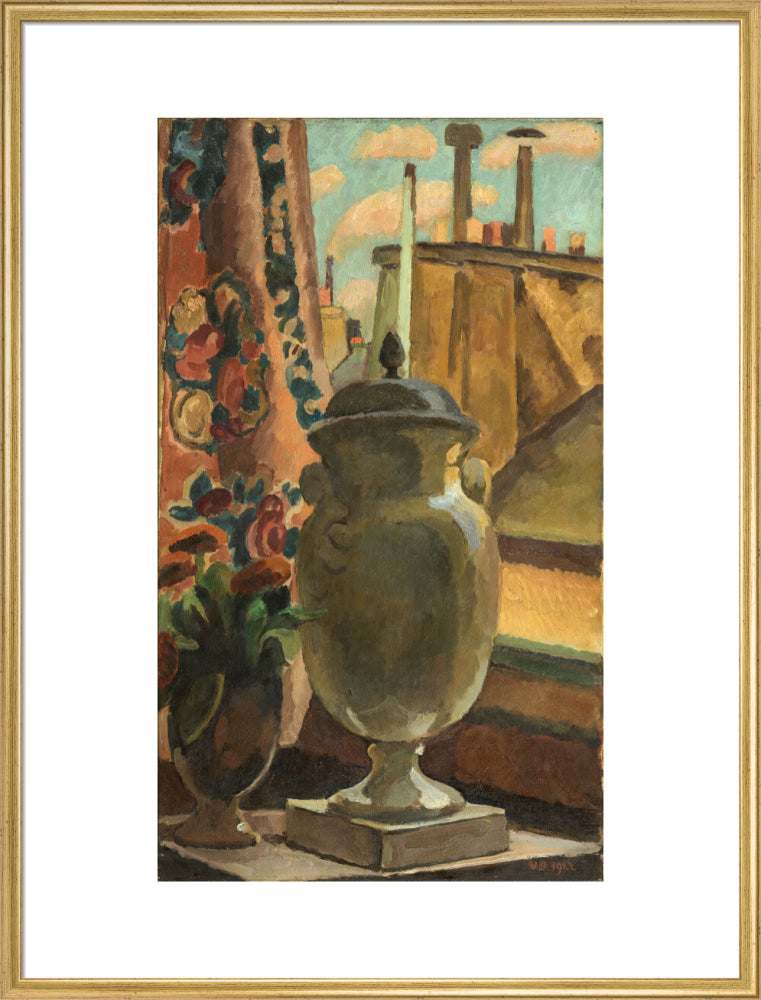 Still Life at a Window (art print, extra large, gold)