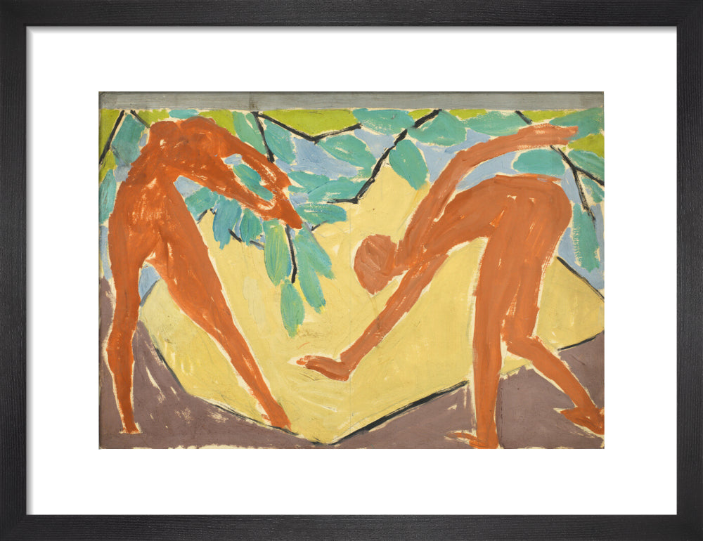 Design for a folding screen - Adam and Eve (art print, small, black)
