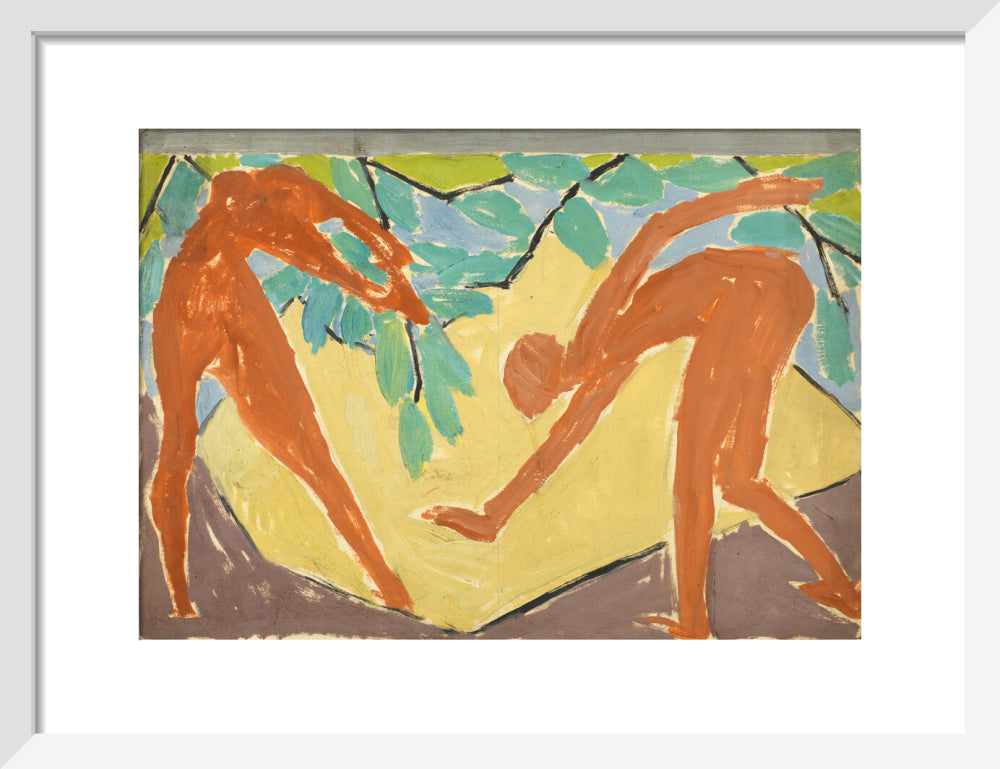Design for a folding screen - Adam and Eve (art print, small, white)
