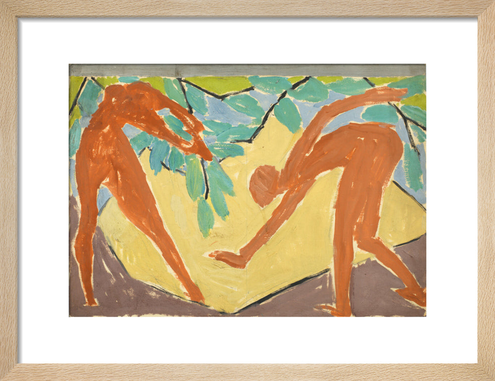 Design for a folding screen - Adam and Eve (art print, small, natural)