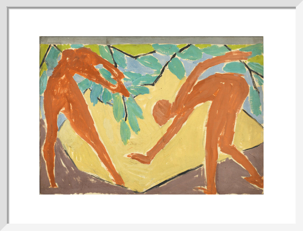Design for a folding screen - Adam and Eve (art print, medium, white)