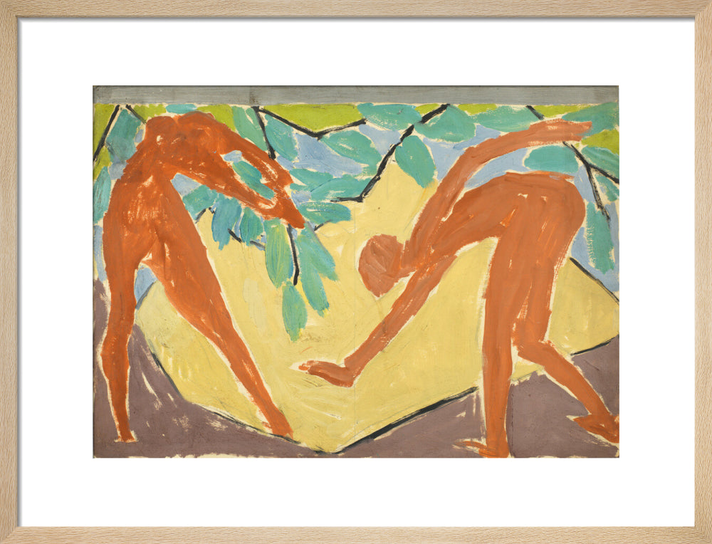 Design for a folding screen - Adam and Eve (art print, medium, natural)