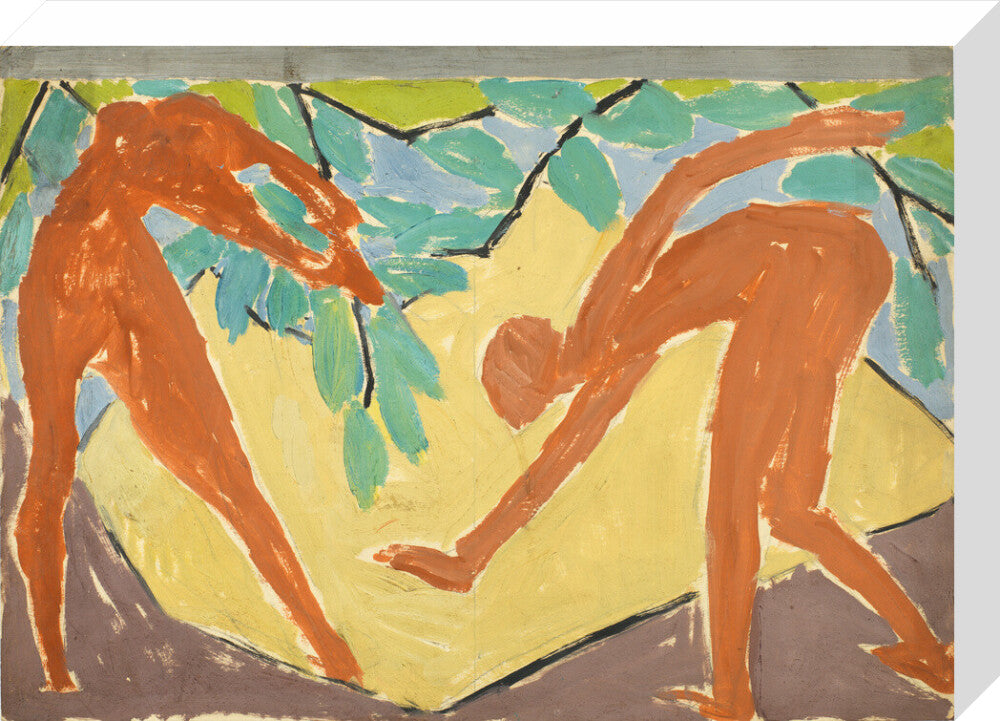 Design for a folding screen - Adam and Eve (stretched canvas, medium, unframed)