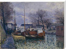 Load image into Gallery viewer, Barges on the Saint-Martin Canal, 1870
