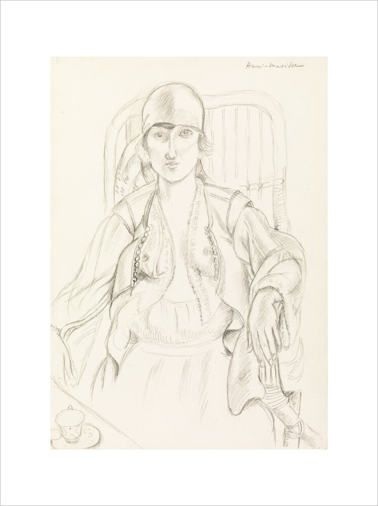 Seated Woman (art print, small, unframed)