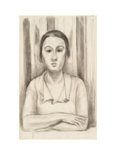 Load image into Gallery viewer, A Woman with her arms on a table
