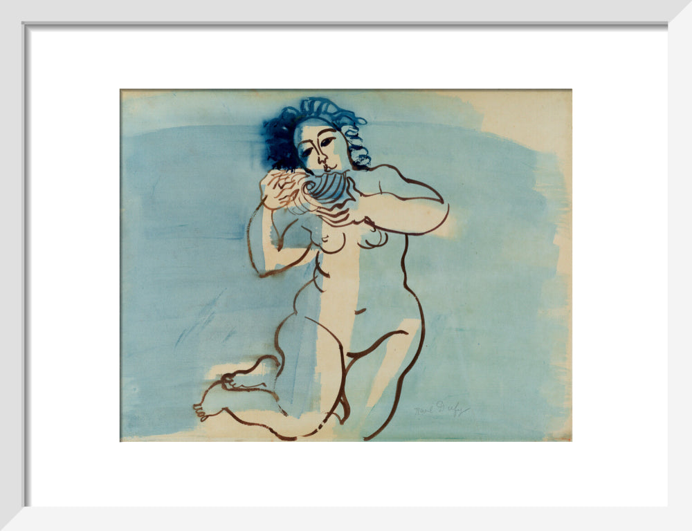 Nude woman with shell