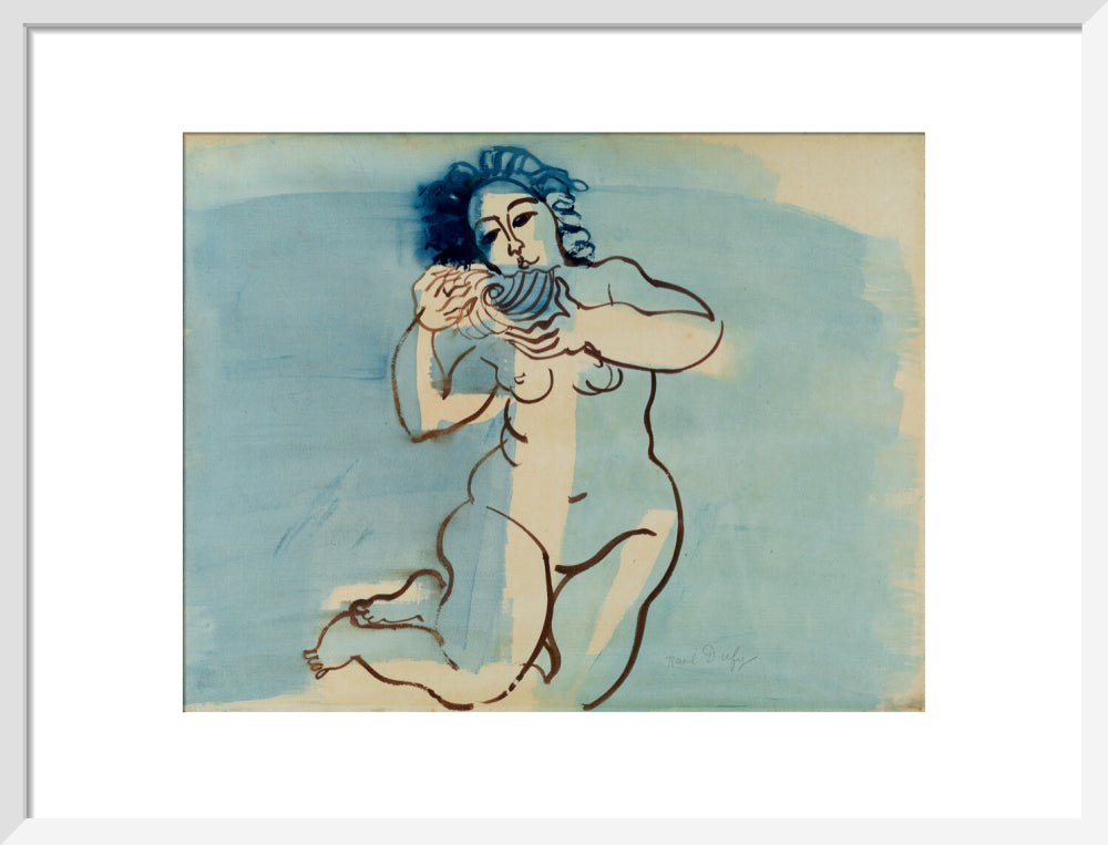 Nude woman with shell