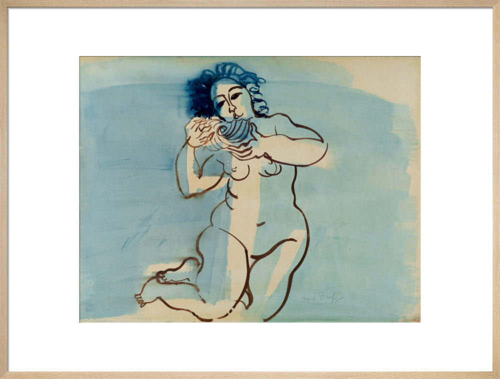 Nude woman with shell
