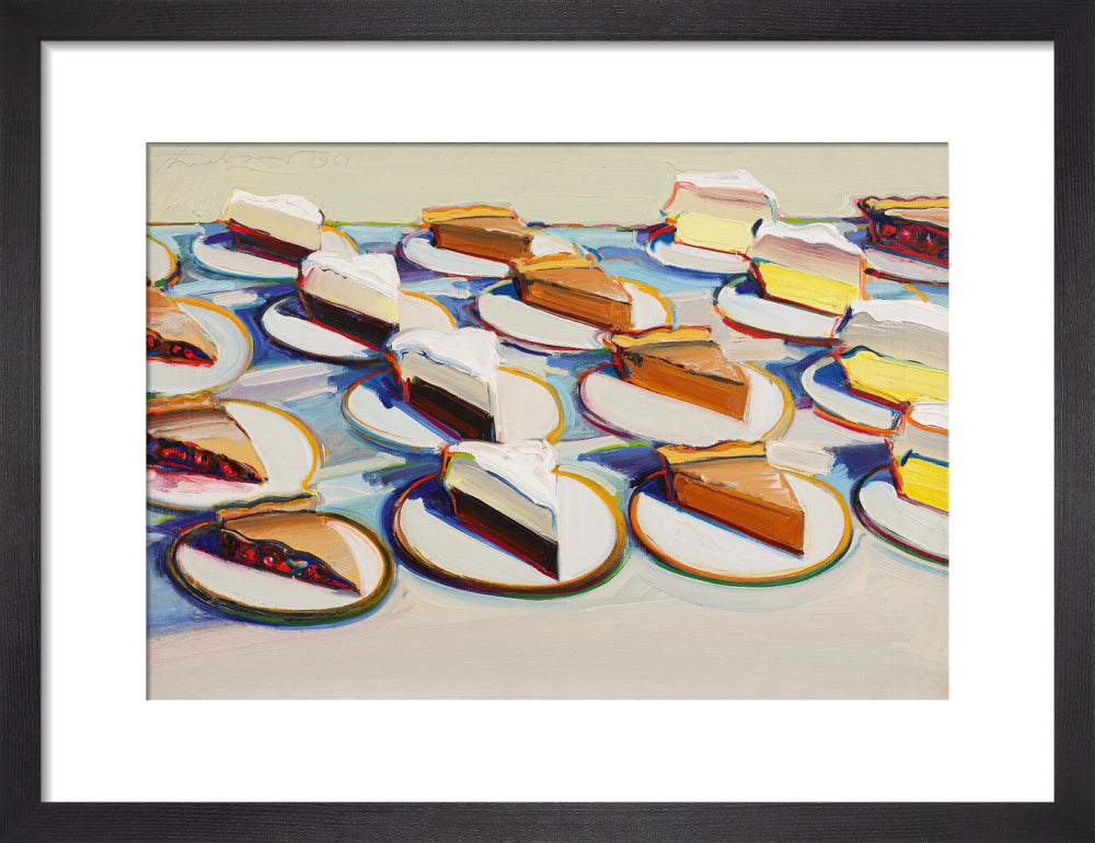 Pie Rows (art print, small, black)