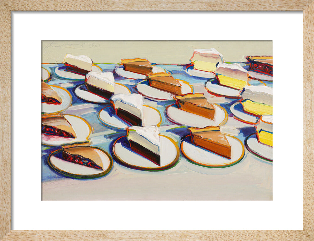 Pie Rows (art print, small, natural)