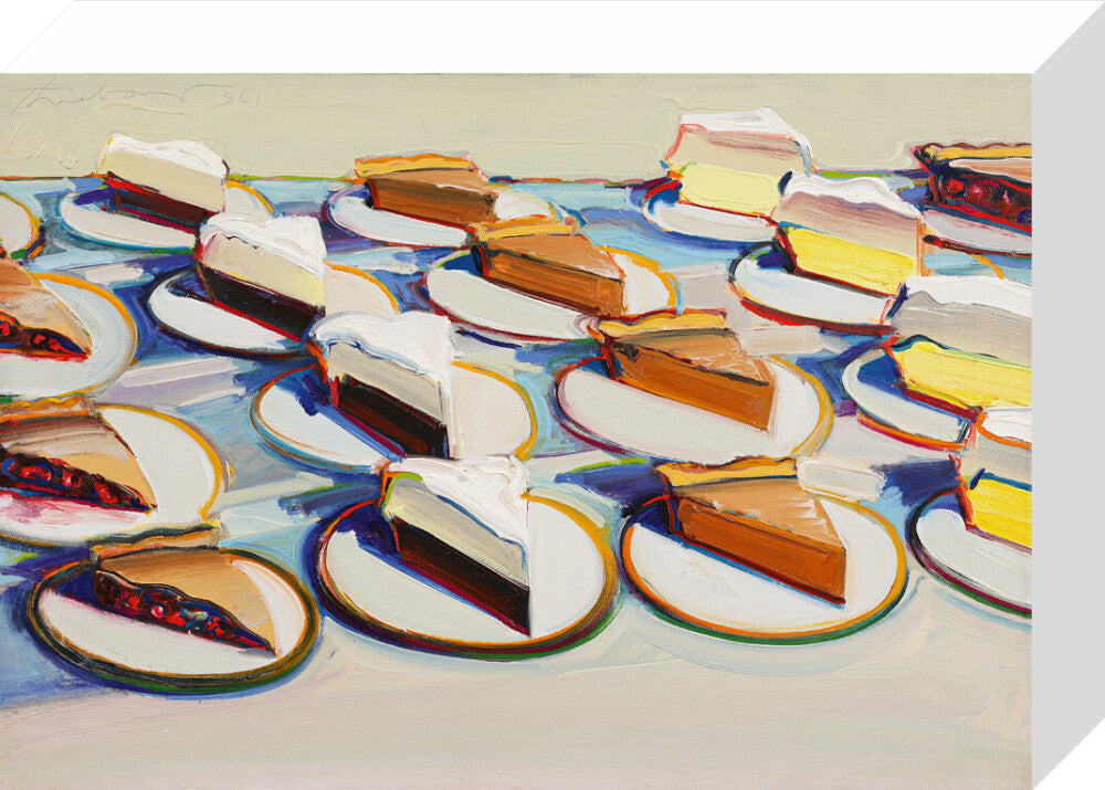 Pie Rows (stretched canvas, small, unframed)