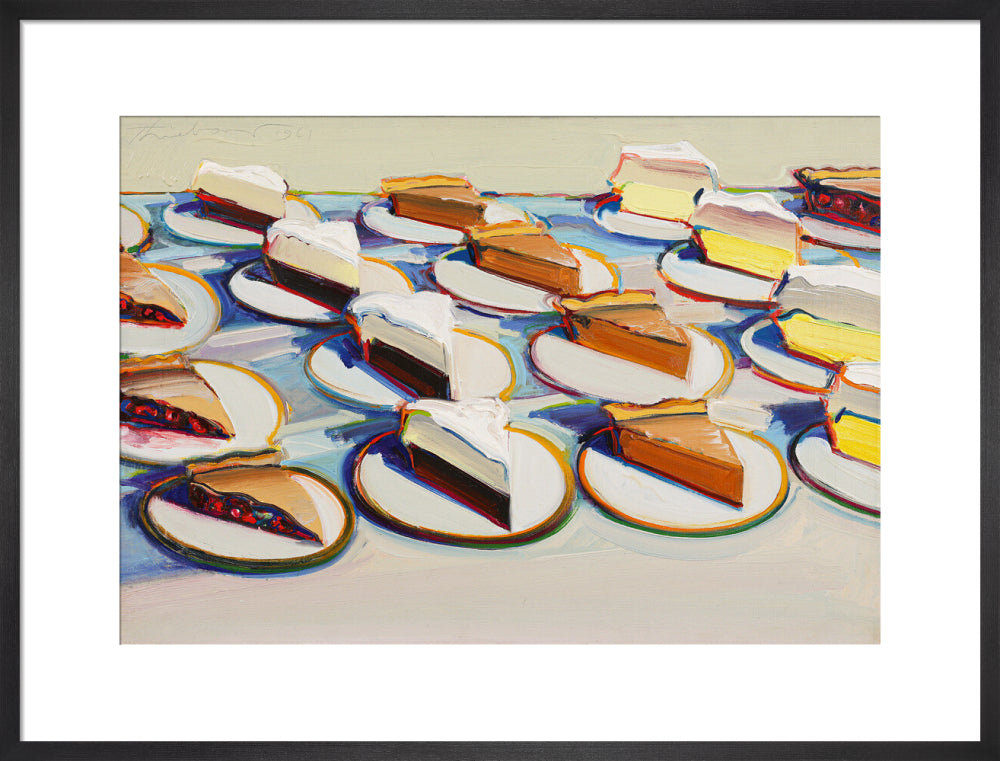 Pie Rows (art print, large, black)