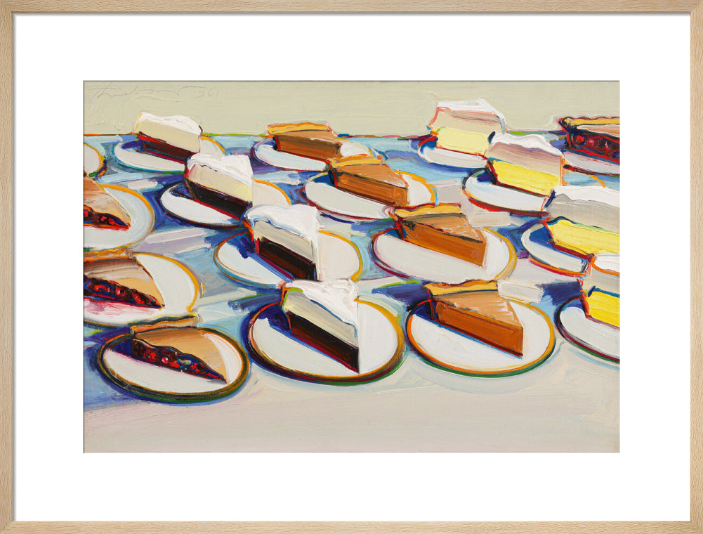 Pie Rows (art print, large, natural)