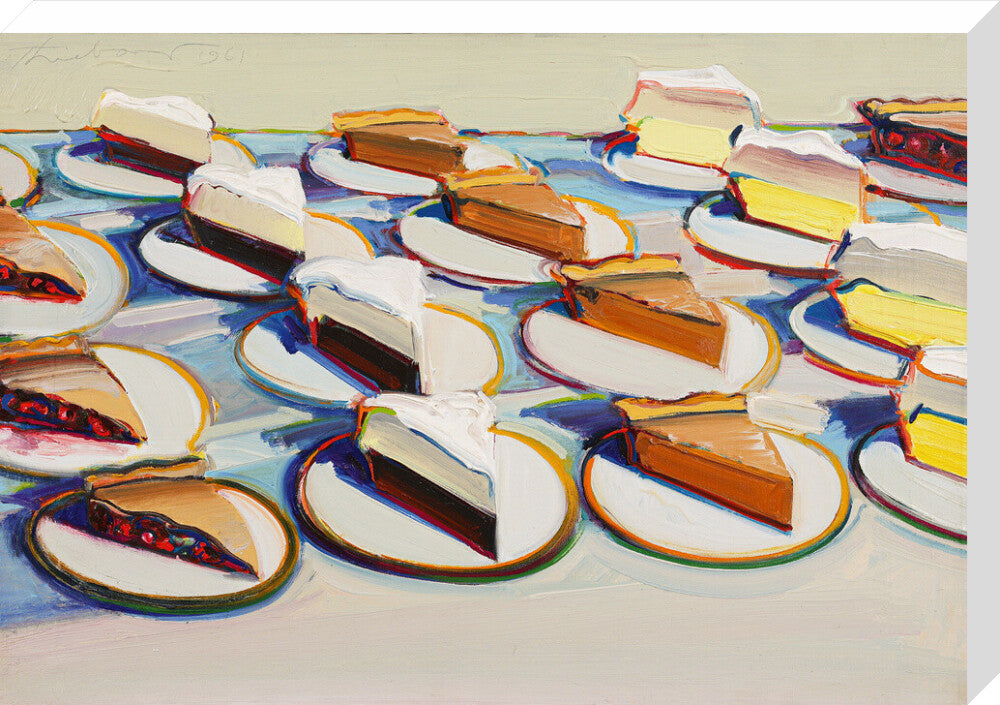 Pie Rows (stretched canvas, large, unframed)