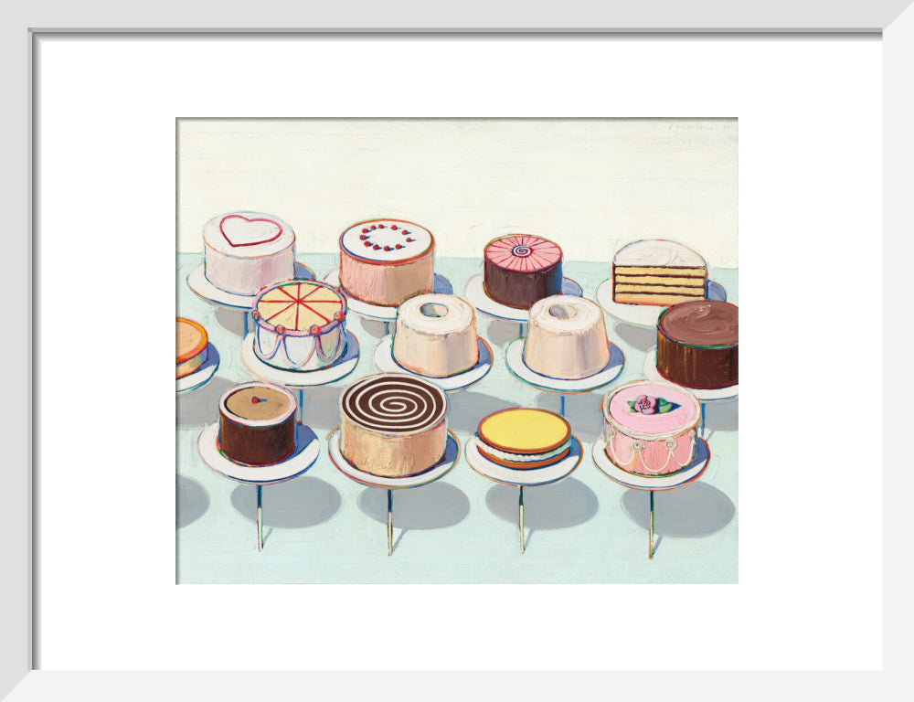 Cakes (art print, small, white)