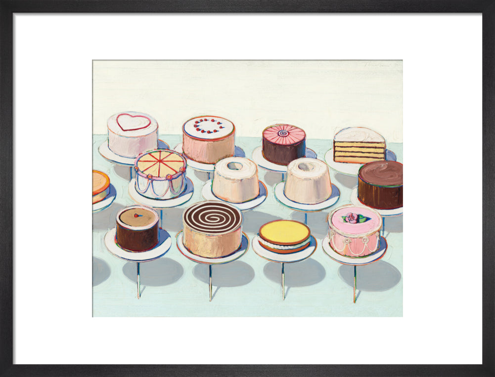 Cakes (art print, medium, black)