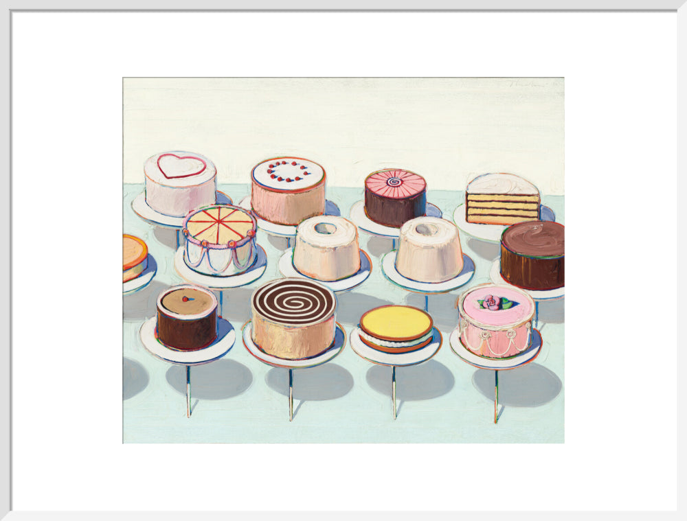Cakes (art print, extra large, white)