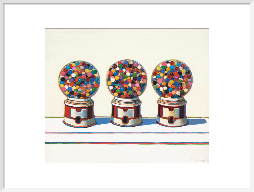 Three Machines (art print, extra large, white)