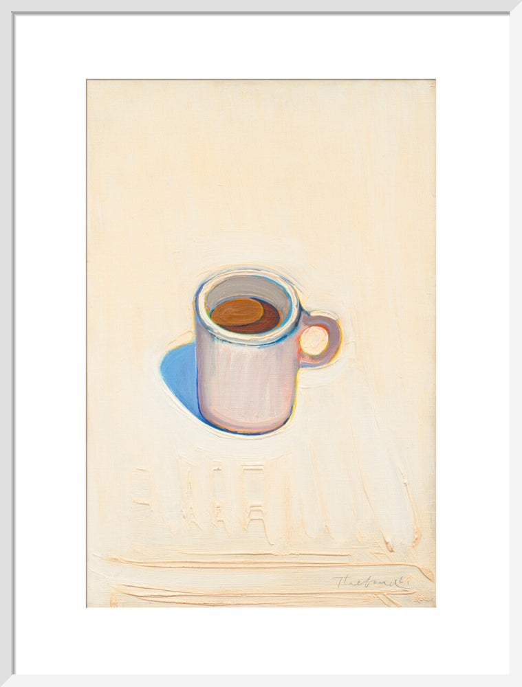 Cup of Coffee (art print, large, white)