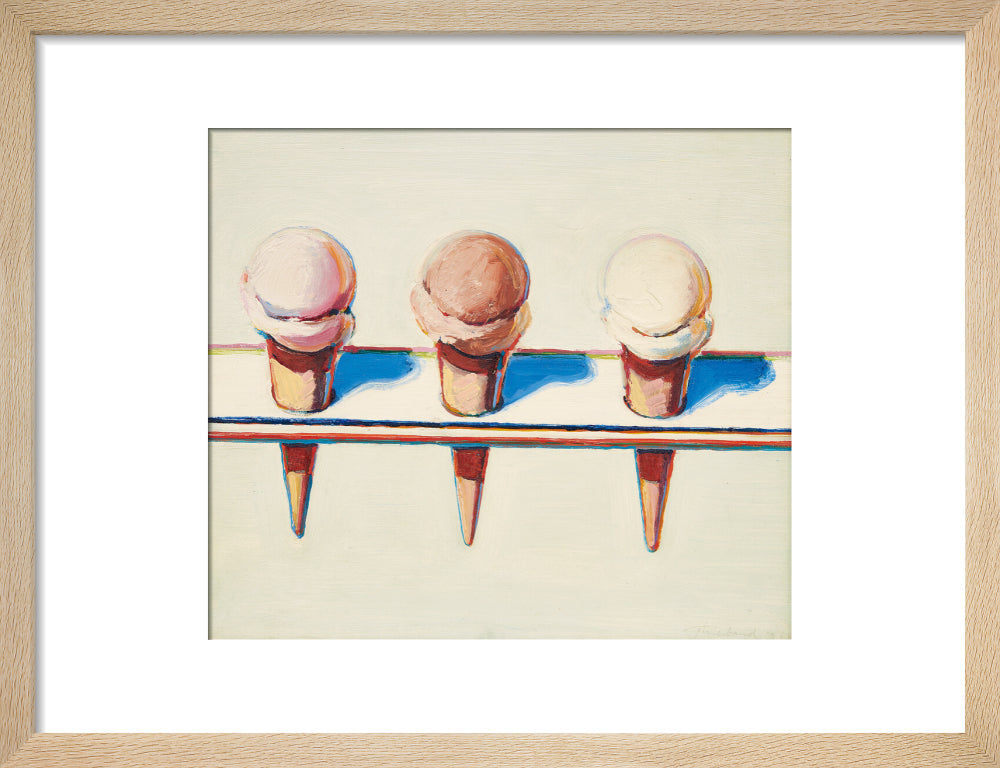 Three Cones (art print, small, natural)