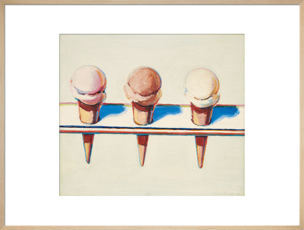 Three Cones (art print, extra large, natural)