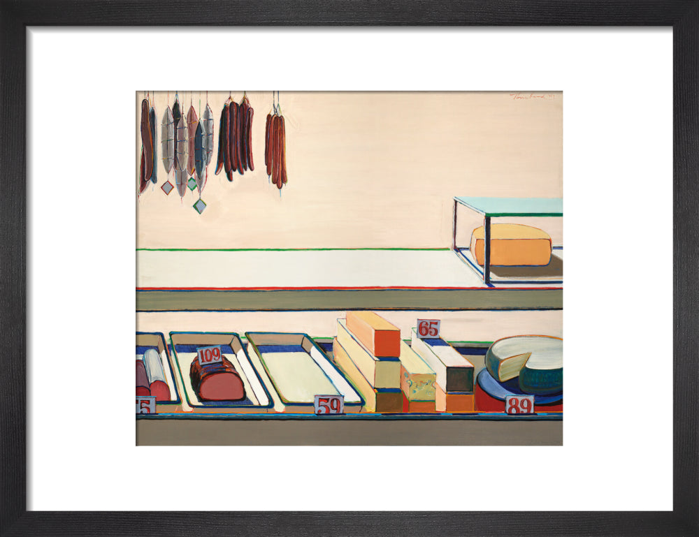 Delicatessen Counter (art print, small, black)