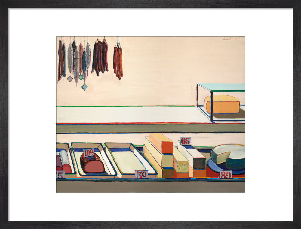 Delicatessen Counter (art print, medium, black)