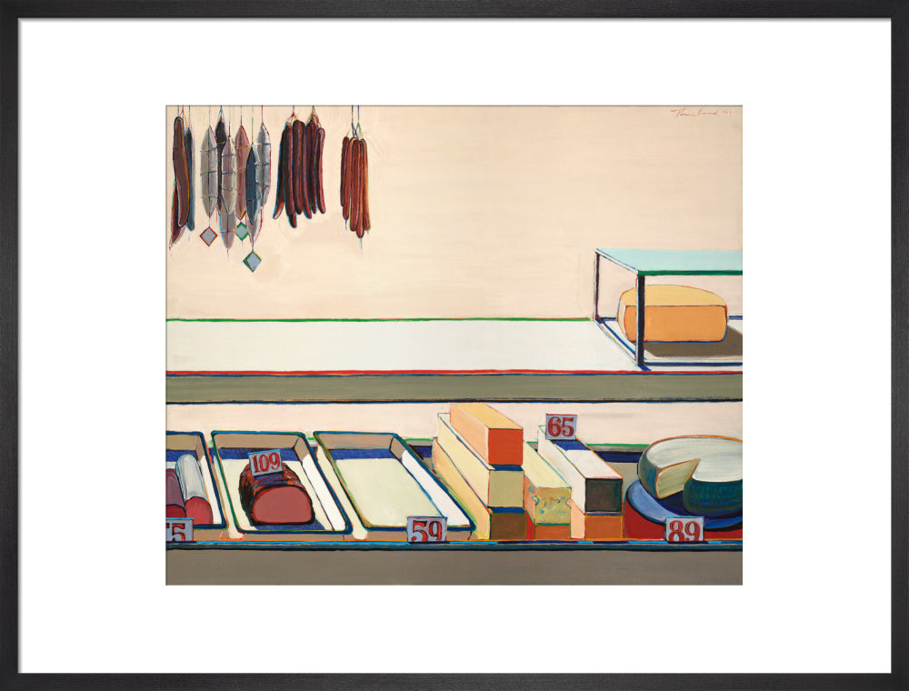 Delicatessen Counter (art print, large, black)
