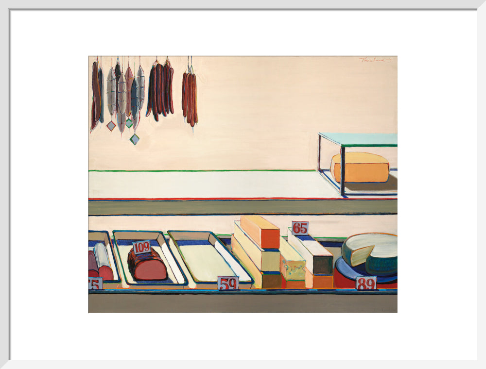 Delicatessen Counter (art print, large, white)