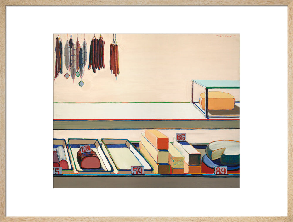 Delicatessen Counter (art print, large, natural)