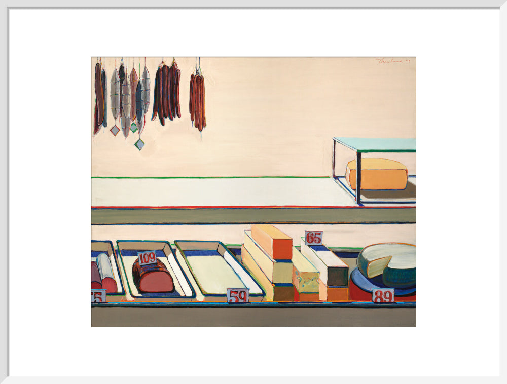 Delicatessen Counter (art print, extra large, white)