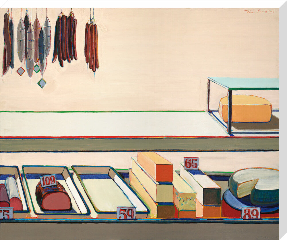 Delicatessen Counter (stretched canvas, extra large, unframed)