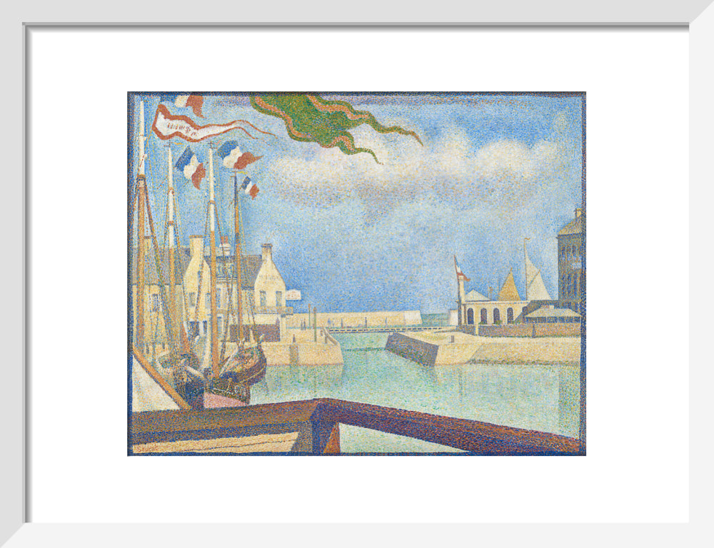 Port-en-Bessin - A Sunday (art print, small, white)