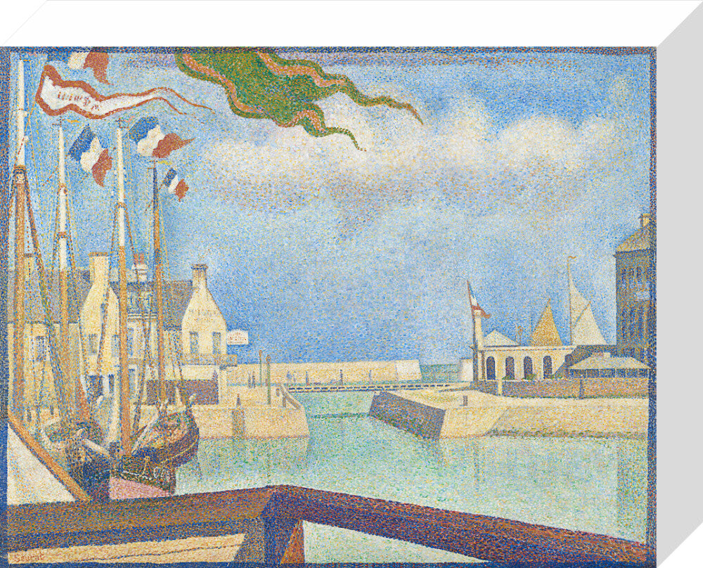 Port-en-Bessin - A Sunday (stretched canvas, small, unframed)
